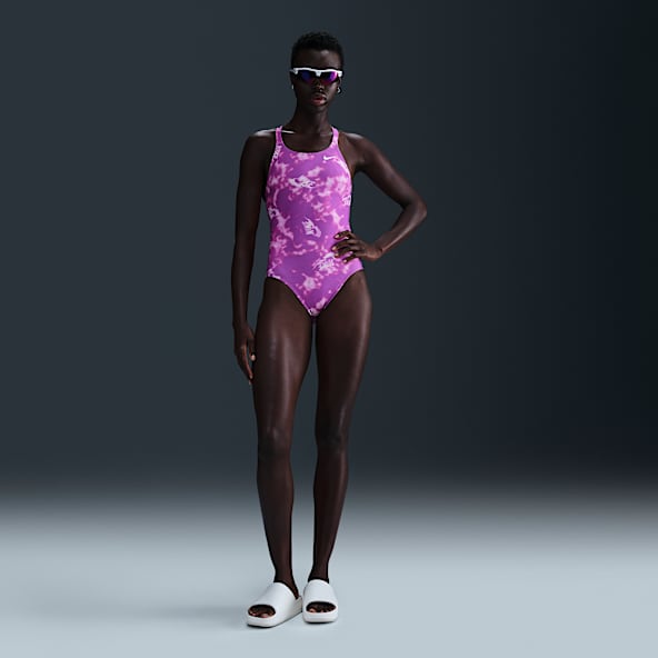 Purple Swimwear. Nike